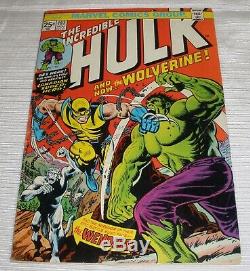 Incredible Hulk 181 missing marvel value stamp mid grade book