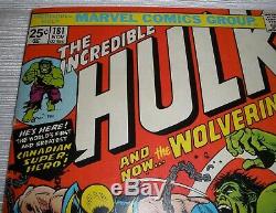 Incredible Hulk 181 missing marvel value stamp mid grade book