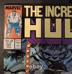 Incredible Hulk #339 High Grade White Pages Signed By Todd McFarlane