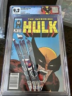 Incredible Hulk #340 (Newsstand Edition) CGC 9.2 WHITE PAGES Custom Label