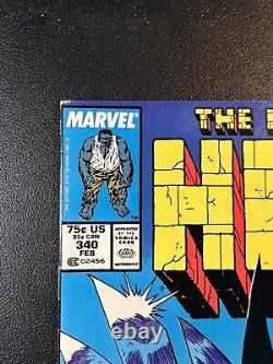 Incredible Hulk #340, Todd McFarlane, News Stand Edition, 1988 Marvel, VG