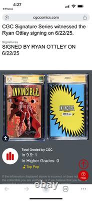 Invincible #11 CGC 9.9 MINT SS Ryan Ottley Signed ONLY 1 GRADED Trade Moore CV