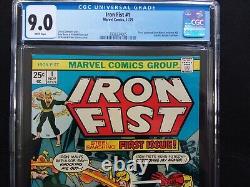 Iron Fist 1 CGC 9.0 WP Looks Much Nicer High Grade Key 1975