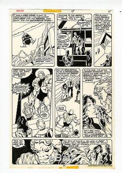Iron Fist #14 John Byrne Original Comic Art KEY 1st Sabretooth Appearance Ever