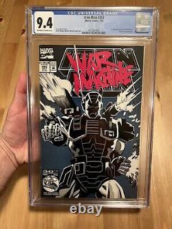 Iron Man #282 1992 CGC 9.4 Off White To White Pages 1st Full App Of War Machine