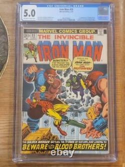 Iron Man #55 CGC 5.0 (OWithW) 1st Thanos 1st Drax 1st Cameo Starfox (Eros) Marvel