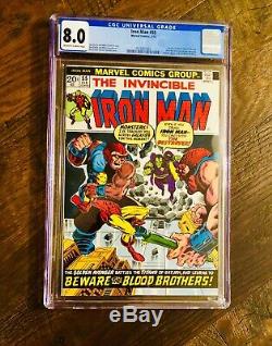 Iron Man #55 CGC 8.0 1st Appearance Of Thanos Avengers Endgame! White Pages