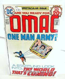 Jack Kirby's OMAC (Vol. 1,'74) High Grade LOT #1, 2, 5 & 8. (4 Books) 20% OFF