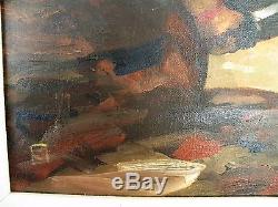 Jeff Jones Oil Painting Very Large Free Shipping