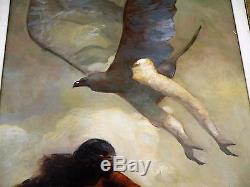 Jeff Jones Oil Painting Very Large Free Shipping
