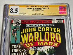 John Carter, Warlord of Mars #18 8.5 CGC SS Signed by Frank Miller