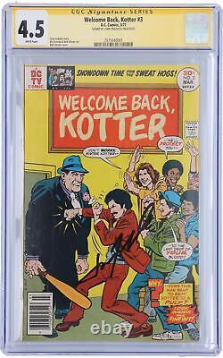 John Travolta Welcome Back Kotter Autographed Comic Book CGC 4.5