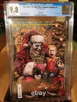 Joker The Man Who Stopped Laughing #3 Bermejo holiday cover CGC 9.8