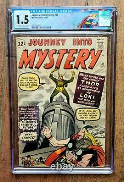 Journey Into Mystery #85 white page 1st Appearance of Loki and Heimdall CGC 1.5