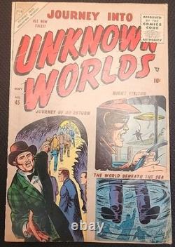 Journey Into Unknown Worlds #45 Marvel Atlas Western 1956 Ditko VERY NICE