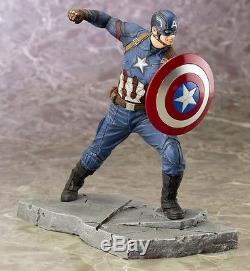 KotoBukiya Captain America Vs Iron Man Civil War Movie ARTFX+ Statue 2 Pc Set