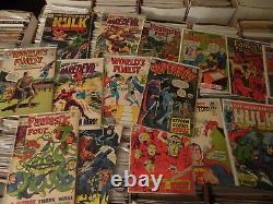 Longbox of Marvel and DC Comic book grab with Silver Age, High Quality, No junk