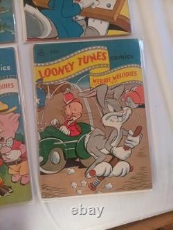 Looney Tunes and Merrie Melodies Lot of 6 Dell Comics GD/VG-VG/FN