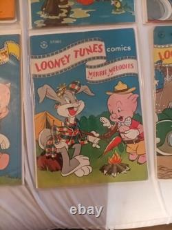 Looney Tunes and Merrie Melodies Lot of 6 Dell Comics GD/VG-VG/FN