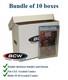 Lot Of 10 BCW Graded Comic Storage Boxes Fit CGC Slab Safe Durable Cardboard