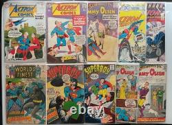 Lot Of 10 Comics Action Comics Jimmy Olsen Superboy Silver Age DC