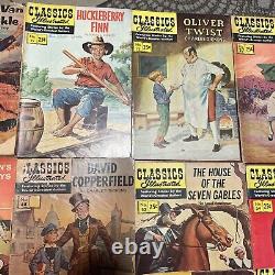 Lot Of 23 Vintage Classic Illustrated Comic Books Hamlet, Moby Dick, Black Beauty