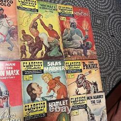 Lot Of 23 Vintage Classic Illustrated Comic Books Hamlet, Moby Dick, Black Beauty