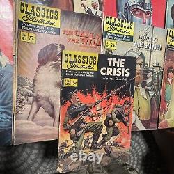 Lot Of 23 Vintage Classic Illustrated Comic Books Hamlet, Moby Dick, Black Beauty