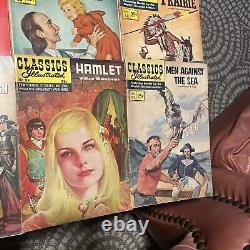 Lot Of 23 Vintage Classic Illustrated Comic Books Hamlet, Moby Dick, Black Beauty