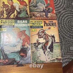 Lot Of 23 Vintage Classic Illustrated Comic Books Hamlet, Moby Dick, Black Beauty