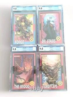 Lot Of 4 X-MEN #10, 11, 15 And 19 Trading Card Variant CGC 9.8 MARVEL Comics