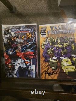 Lot of 18 Singed Comics From Batman To Lady Death To Transformers. LOA Included