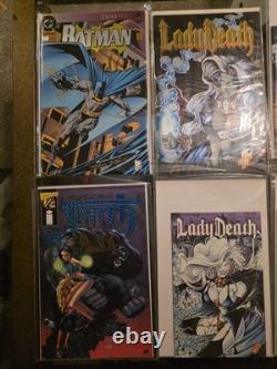 Lot of 18 Singed Comics From Batman To Lady Death To Transformers. LOA Included