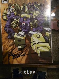 Lot of 18 Singed Comics From Batman To Lady Death To Transformers. LOA Included