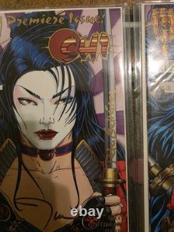 Lot of 18 Singed Comics From Batman To Lady Death To Transformers. LOA Included