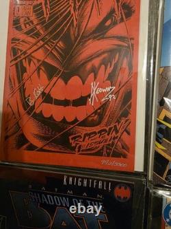 Lot of 18 Singed Comics From Batman To Lady Death To Transformers. LOA Included
