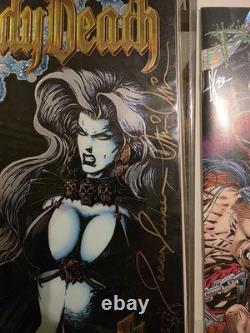 Lot of 18 Singed Comics From Batman To Lady Death To Transformers. LOA Included