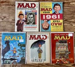 MAD Comic Lot #60 #64 Vintage 1961 EC Comics Collection (5) NM/VF Condition