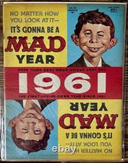 MAD Comic Lot #60 #64 Vintage 1961 EC Comics Collection (5) NM/VF Condition