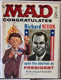 MAD Comic Lot #60 #64 Vintage 1961 EC Comics Collection (5) NM/VF Condition