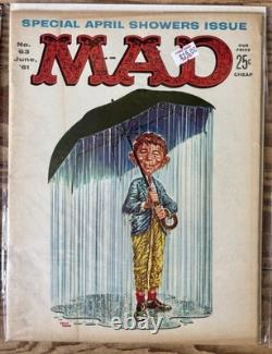 MAD Comic Lot #60 #64 Vintage 1961 EC Comics Collection (5) NM/VF Condition