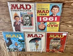MAD Comic Lot #60 #64 Vintage 1961 EC Comics Collection (5) NM/VF Condition MAD Comic Lot #60 #64 Vintage 1961 EC Comics Collection (5) NM/VF Condition