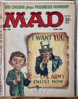 MAD Comics #46 #47 #48 #49 Lot of 4 Vintage 1959 Magazines RARE Near Mint/VF