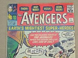 MARVEL COMICS AVENGERS #1 1963 ORIGIN & 1st APPEARANCE HUGE KEY