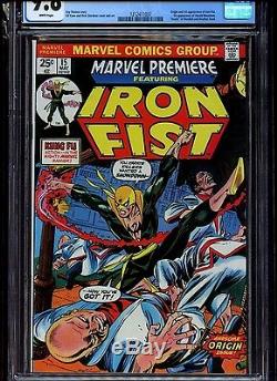 MARVEL PREMIERE #15, CGC 9.8 WHITE PAGES! 1st APPEARANCE of IRON FIST