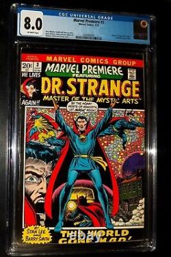 MARVEL PREMIERE DR. STRANGE #3 1972 Marvel Comics CGC 8.0 Very Fine KEY ISSUE