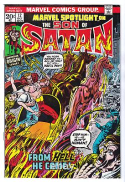 MARVEL SPOTLIGHT 12 (1973) 1st SON of SATAN Original owner NM- 9.2 WHITE