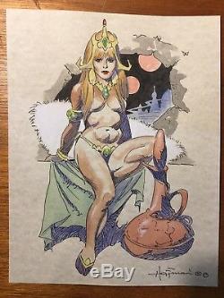 MIKE HOFFMAN COMMISSION COLOR DRAWING ON PARCHMENT PAPER! Choose the Character