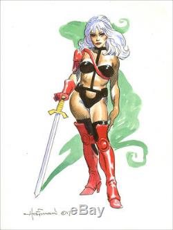 MIKE HOFFMAN SUPERHEROINE COMMISSION COLOR DRAWING! You Choose the Character
