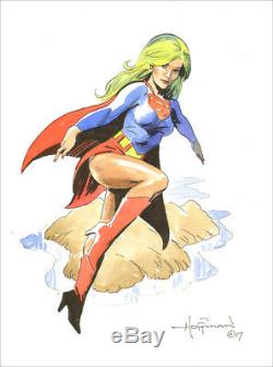 MIKE HOFFMAN SUPERHEROINE COMMISSION COLOR DRAWING! You Choose the Character